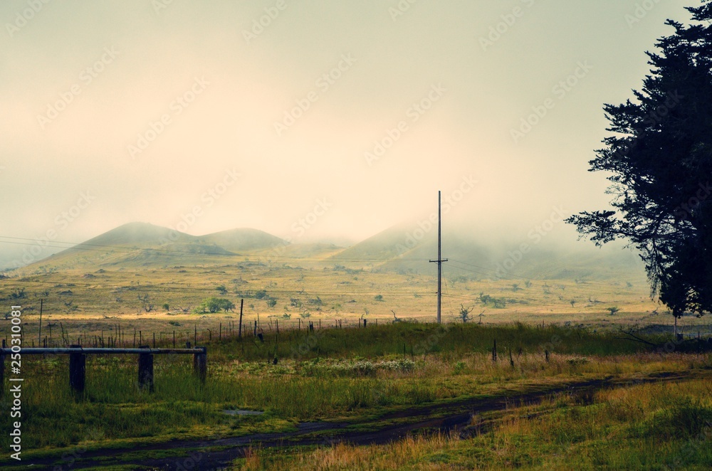 Misty Mountains near mauna kea