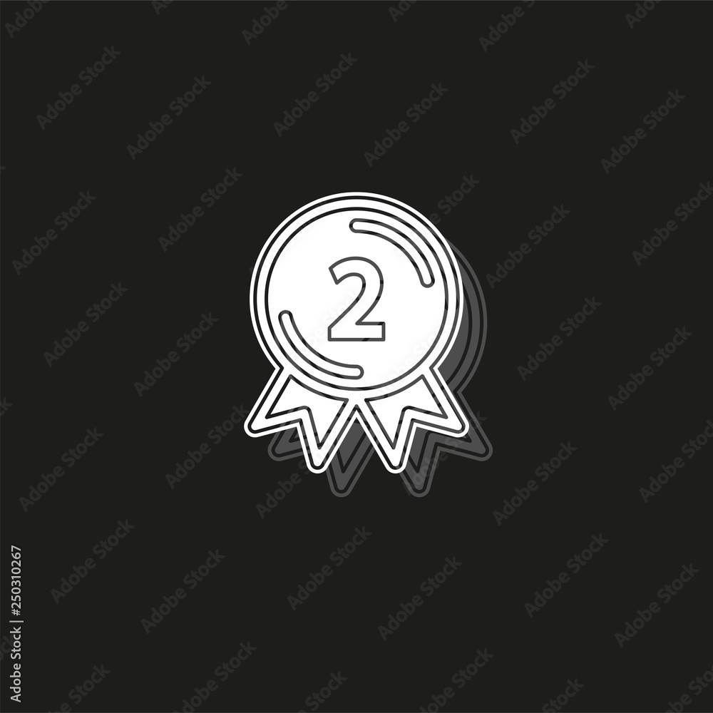 award winner - Second place prize, vector competition badge award winner - Second place prize, vector competition badge