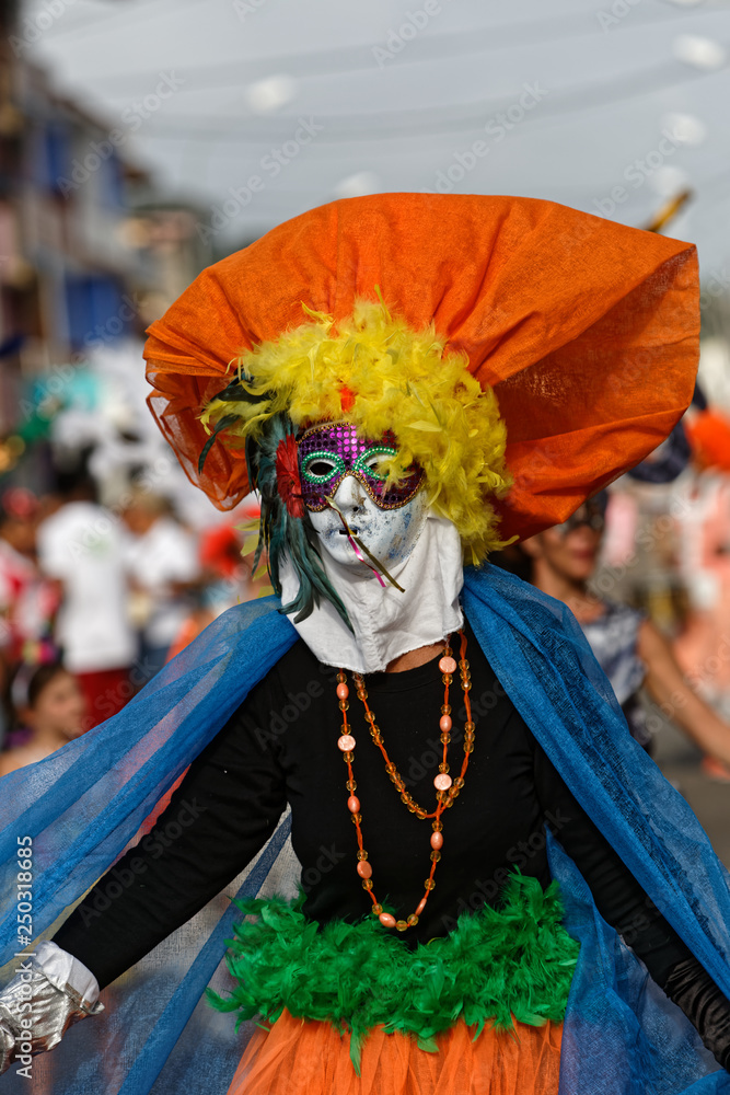 Beau déguisement pour le défilé de Cayenne en Guyane française