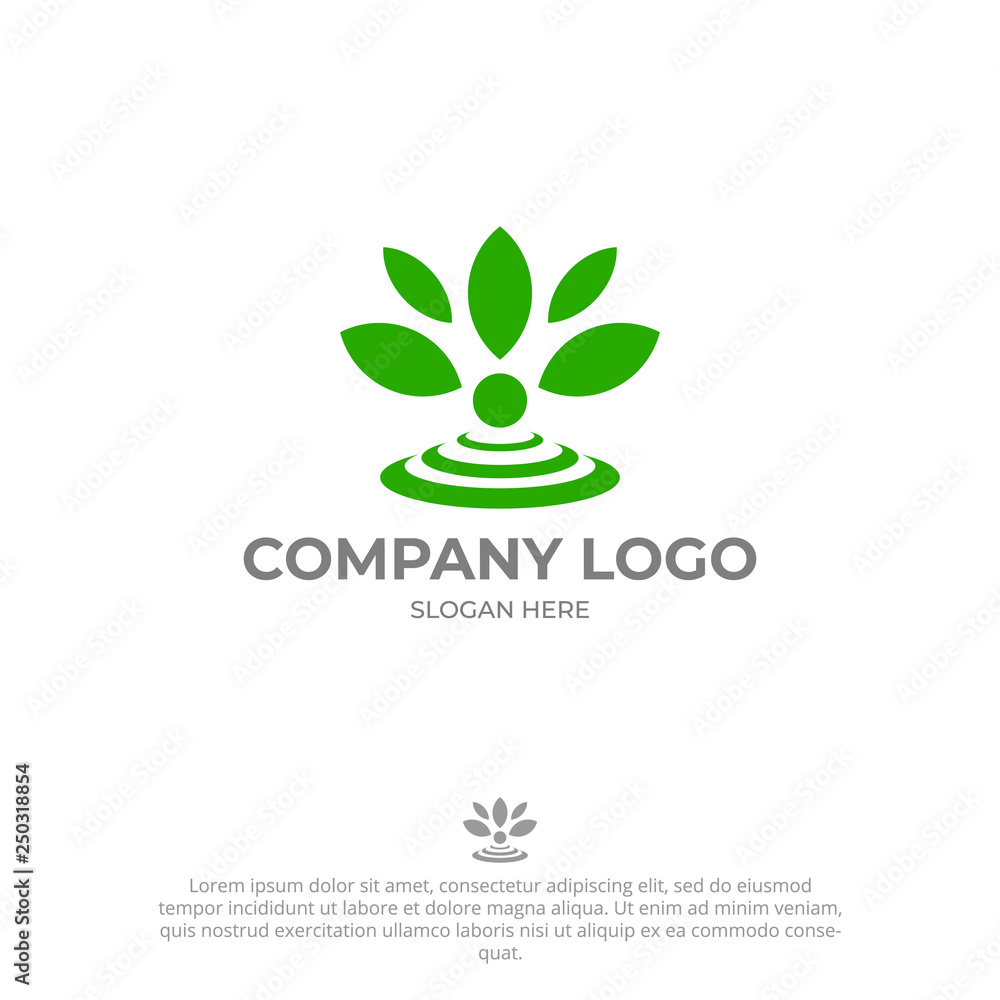 modern tech leaf logo design template vector modern tech leaf logo design template vector