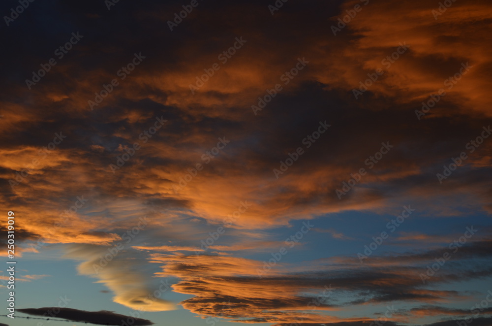 Obraz premium Zachód słońca w Navadzie