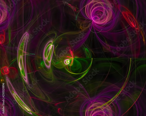 abstract digital fractal, beautiful design 