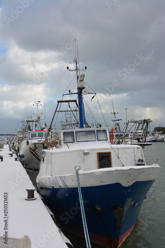 fishing boats in the port © superpapero