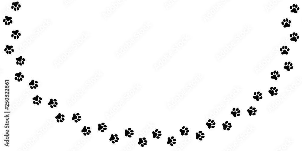 犬の足跡 (Paw Prints of Dog. Vector Illustration) 犬の足跡 (Paw Prints of Dog. Vector Illustration)