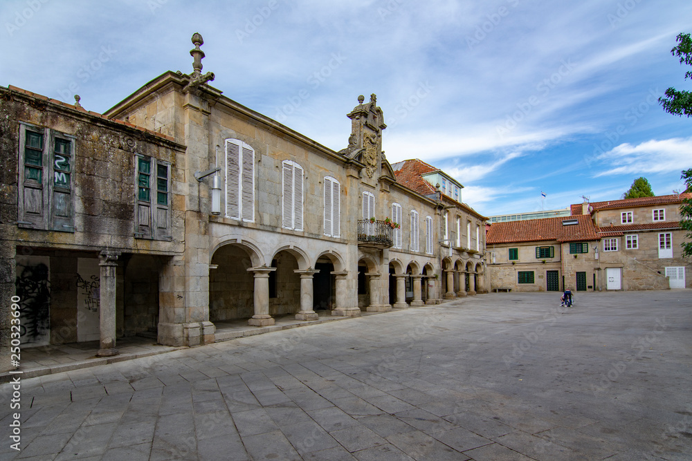 Pedreira square in the historic center of the city of Pontevedra