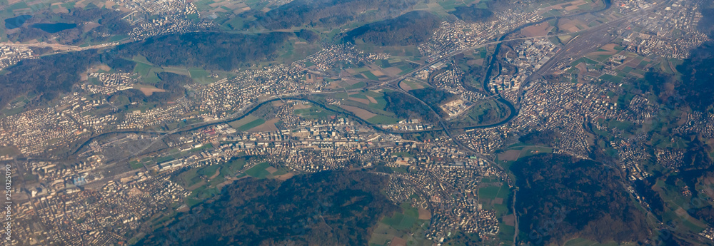 Geneva from above, Switzerland