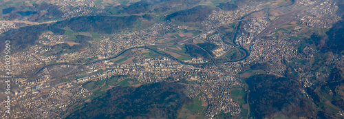 Geneva from above, Switzerland
