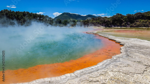 Rotorua Thermal Park and Wai-O-Tapu on the North Island of New-Zealand