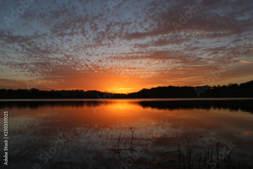 sunset over the lake   Palestine 