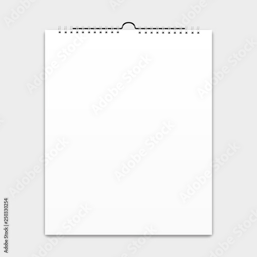 фотографія Blank calendar, card design