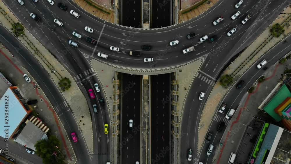 Expressway top view, Road traffic an important infrastructure in Thailand Expressway top view, Road traffic an important infrastructure in Thailand