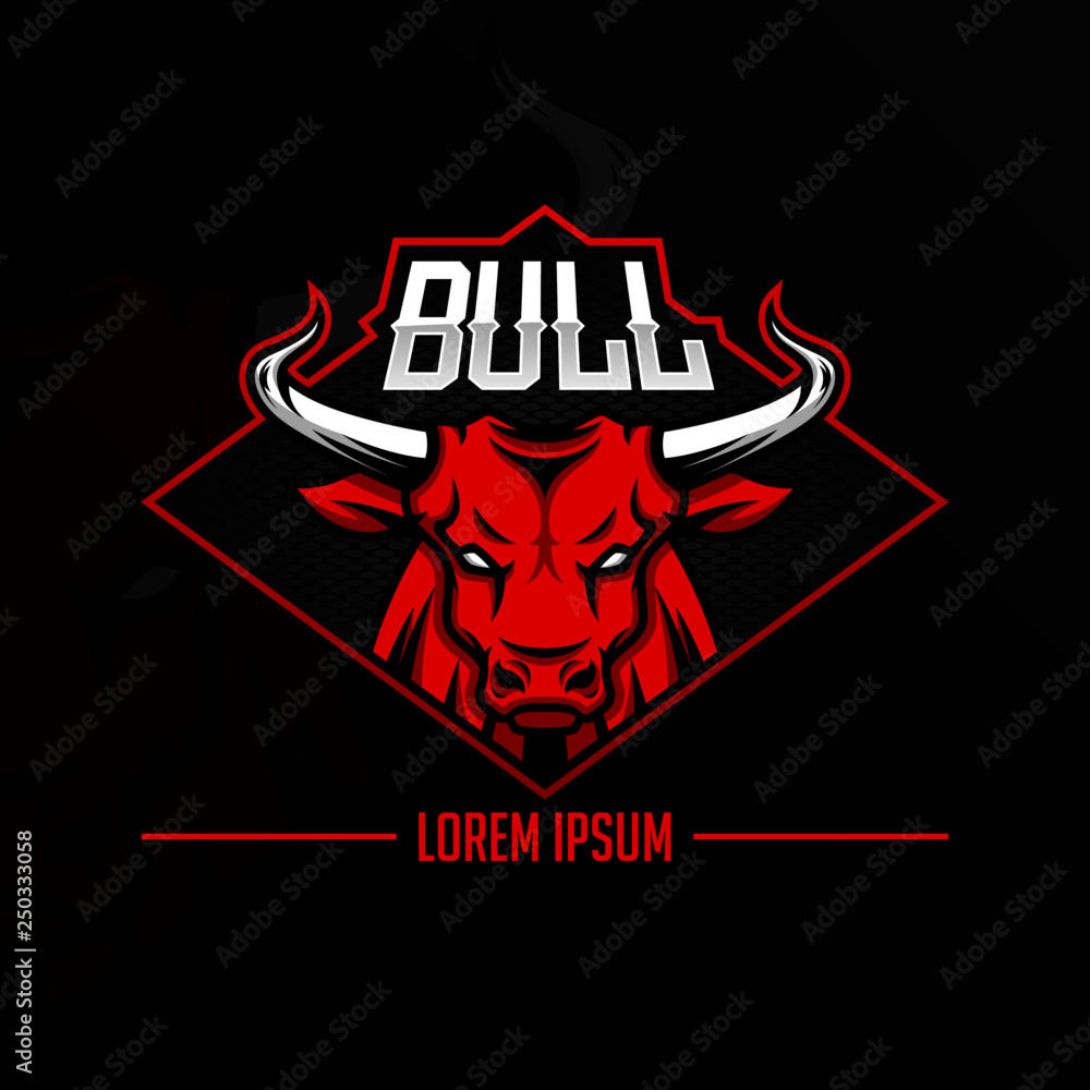 Red Bull Logo Design Stock Vector | Adobe Stock