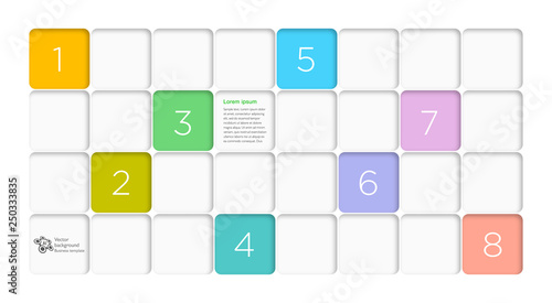 White Compartment Grid, Vector Graphics, Design Layout Element