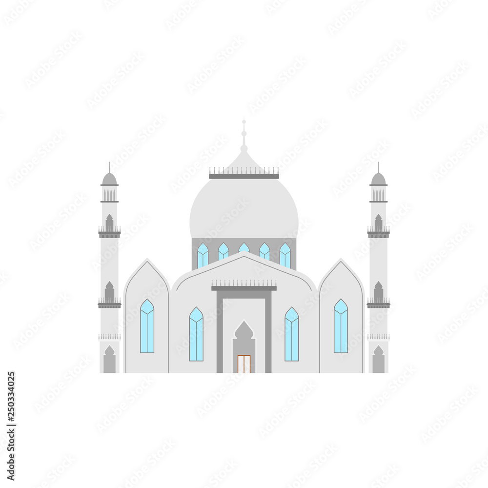 mosque color illustration