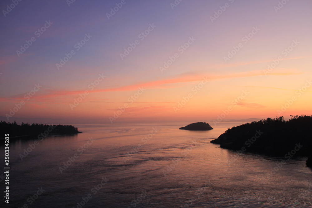Fototapeta premium summer sunset ocean