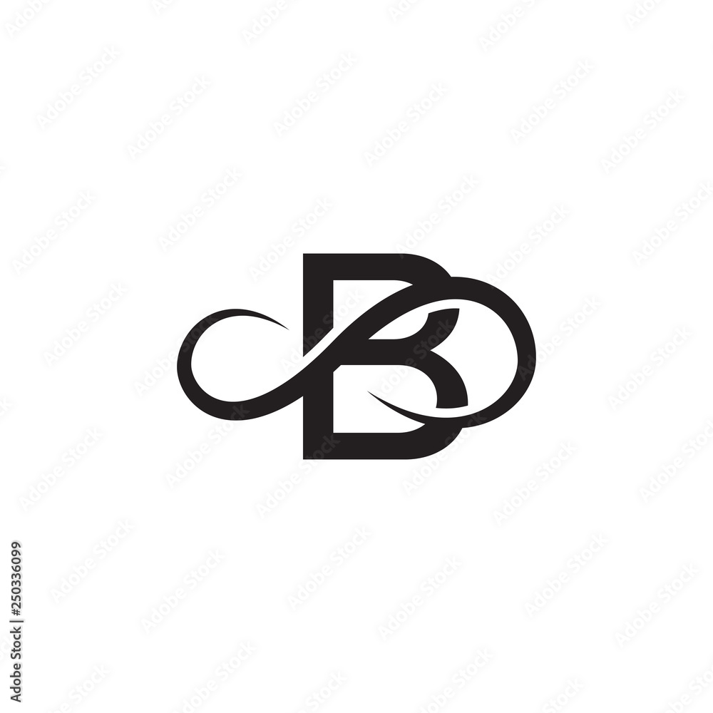 infinity letter b logo vector infinity letter b logo vector