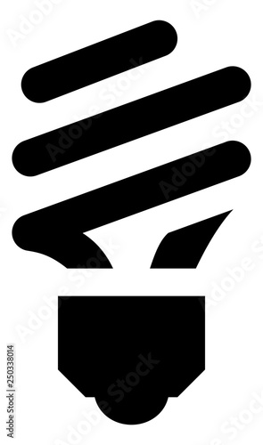 CFL Fluorescent Light Bulb Icon