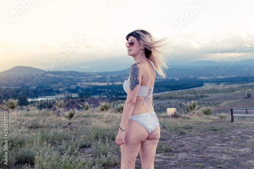 Girl with a Sunset