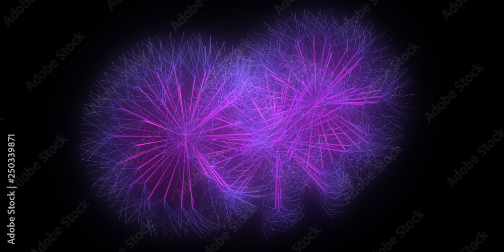 3d Fractal flower blooming. African Lily 3d render . Computer generated procedural growth 3d Fractal flower blooming. African Lily 3d render . Computer generated procedural growth