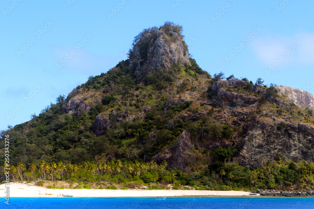 The island of Monuriki, Mamanuca Islands, Fiji