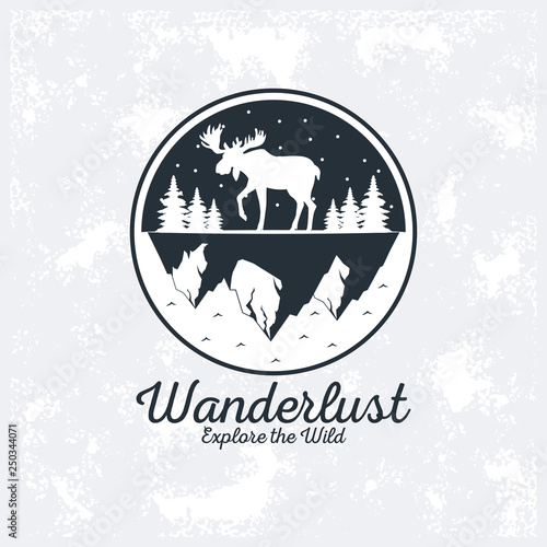 wanderlust adventure logo