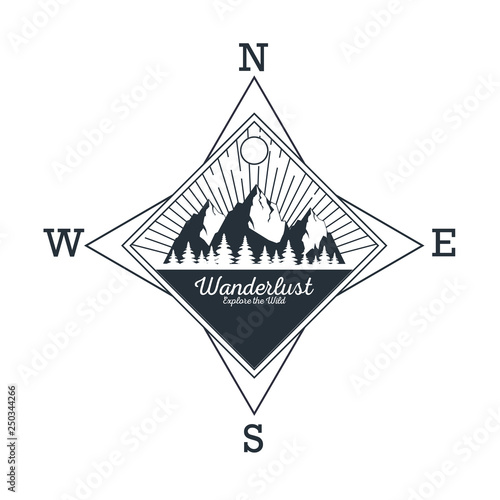 wanderlust adventure logo