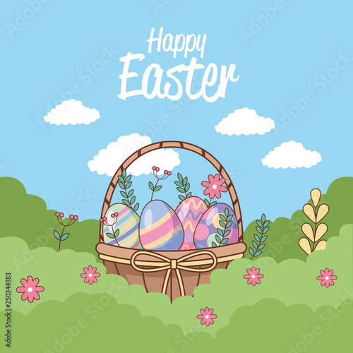 Happy easter day card
