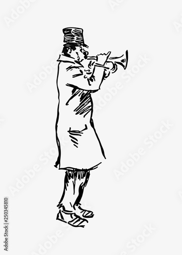 Parade brass player