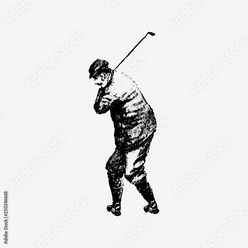 Vintage golfer