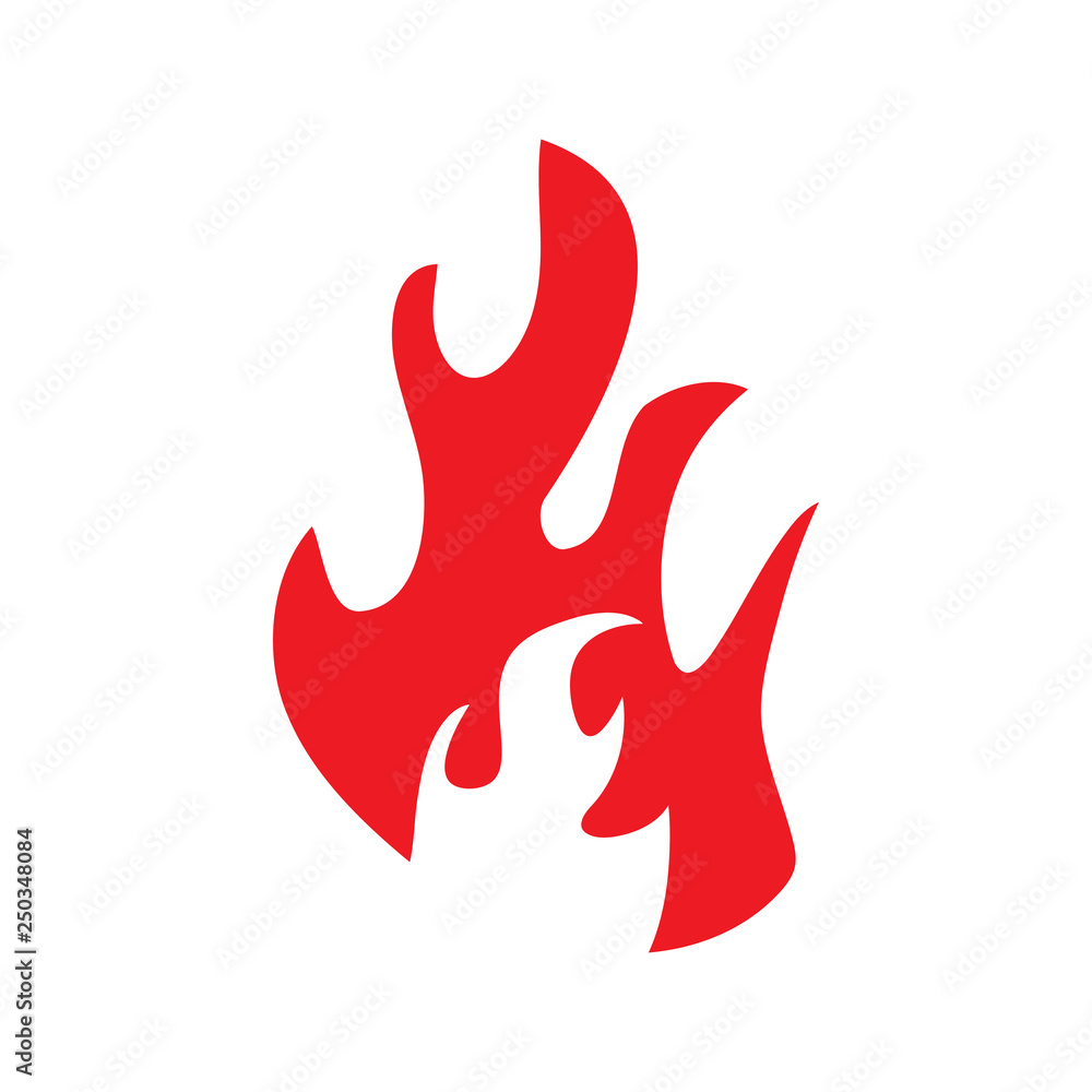 Flame icon design template vector isolated Flame icon design template vector isolated