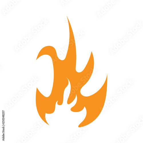 Flame icon design template vector isolated