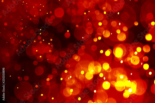 bokeh abstract with hot red fire flame light