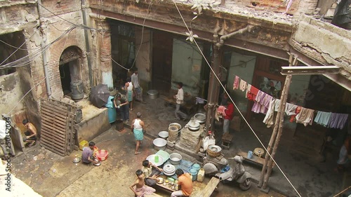 View of people life in Kolkata India