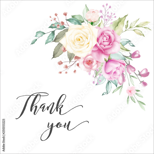 watercolor wedding floral frame multi purpose background