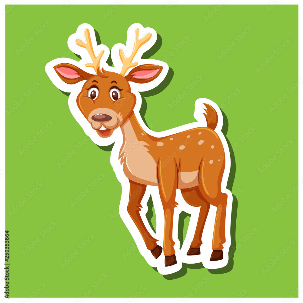 A simple dear sticker A simple dear sticker