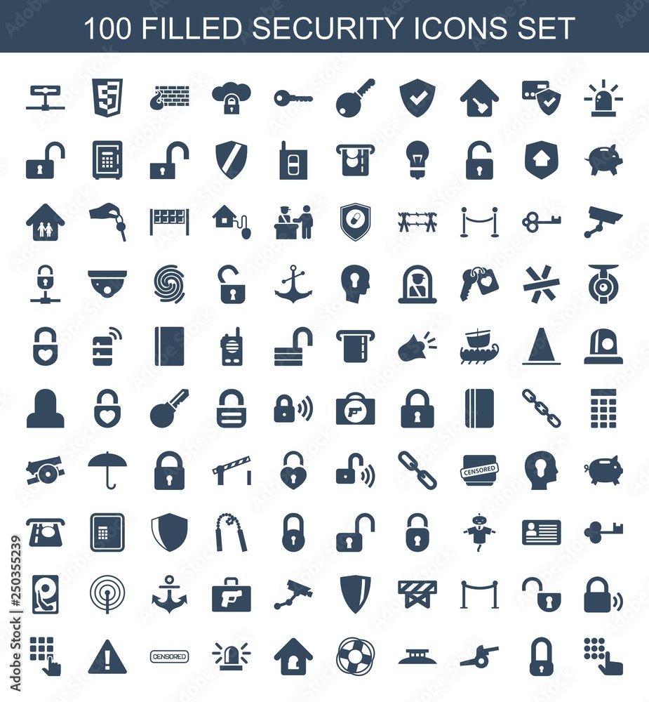 security icons security icons
