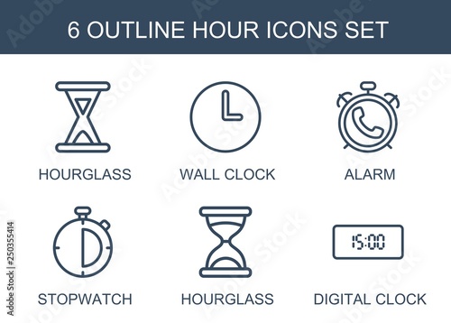 hour icons