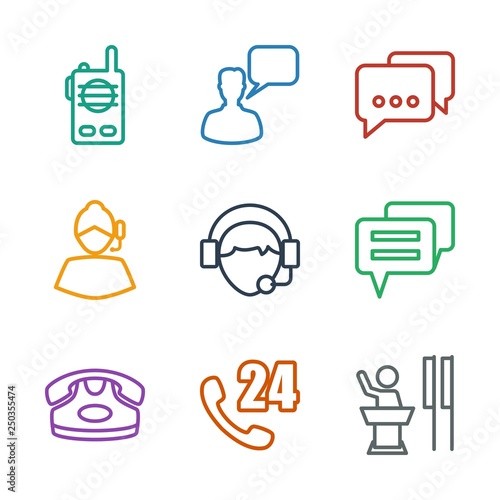 9 talk icons