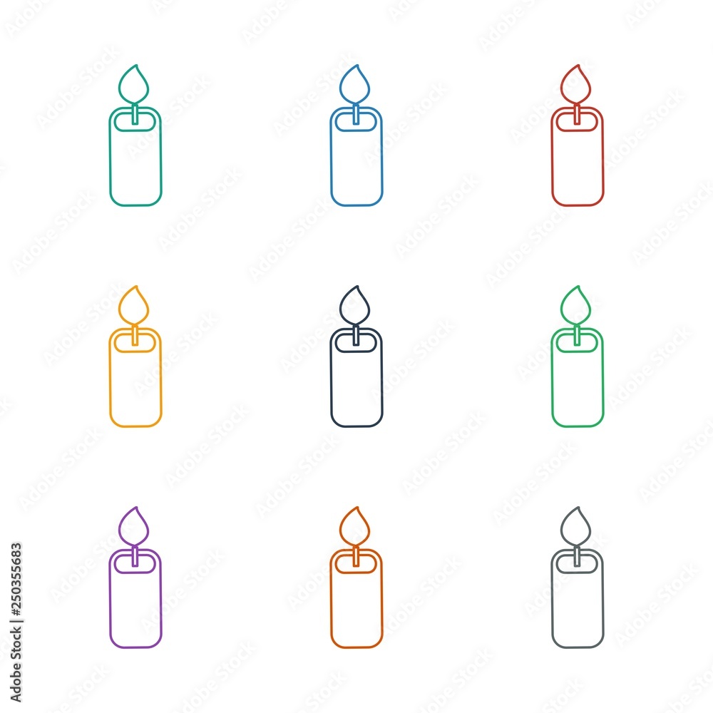 candle icon white background candle icon white background