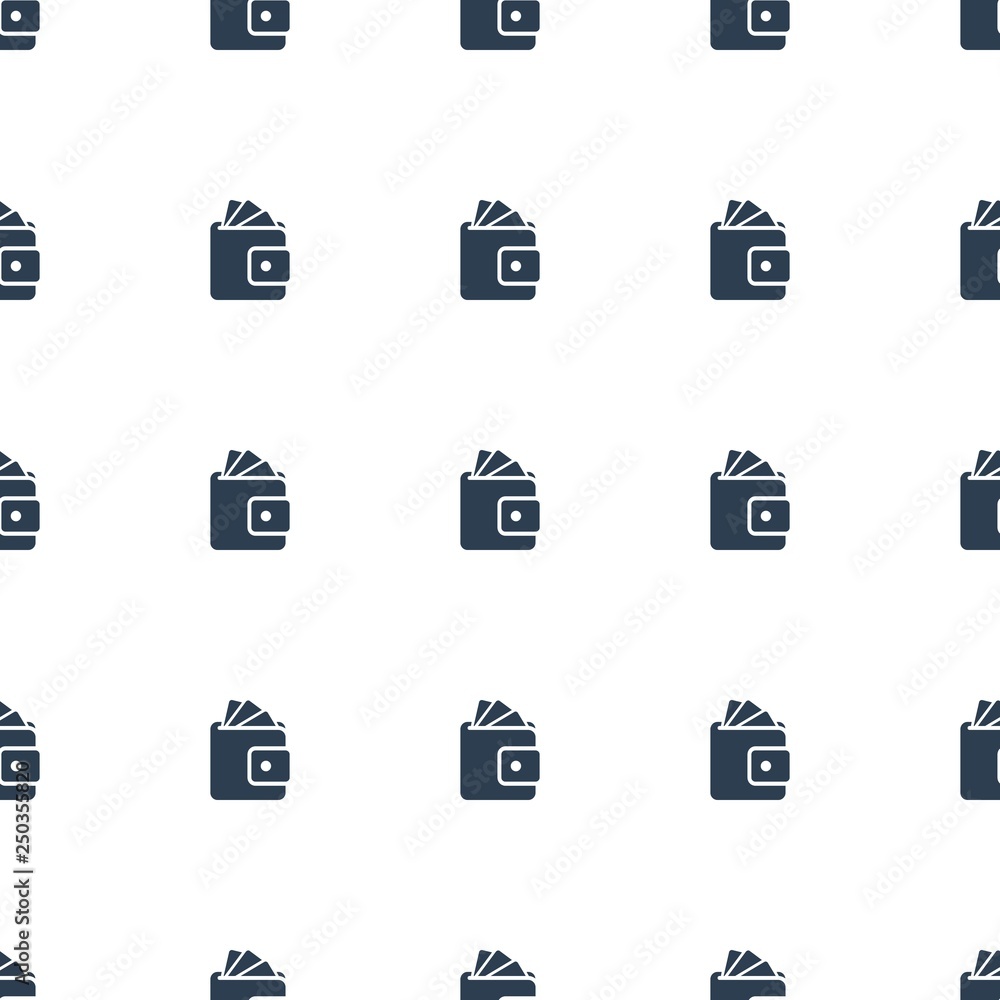 Wallet icon pattern seamless white background Wallet icon pattern seamless white background