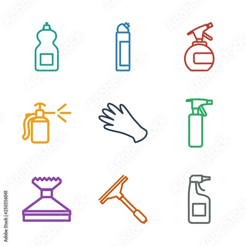 9 cleaning icons