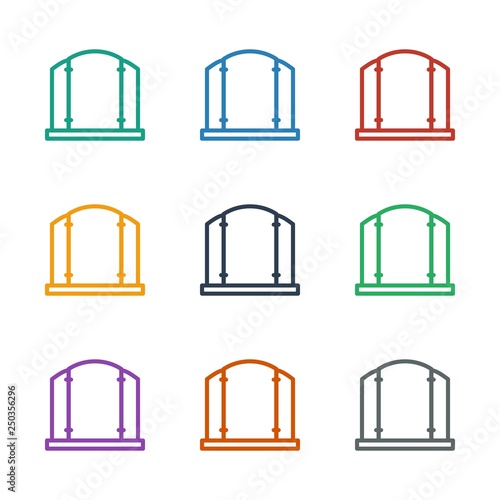 gate icon white background