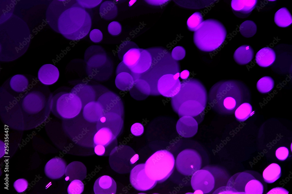 abstract violet or purple bokeh fantasy Science light concept background 