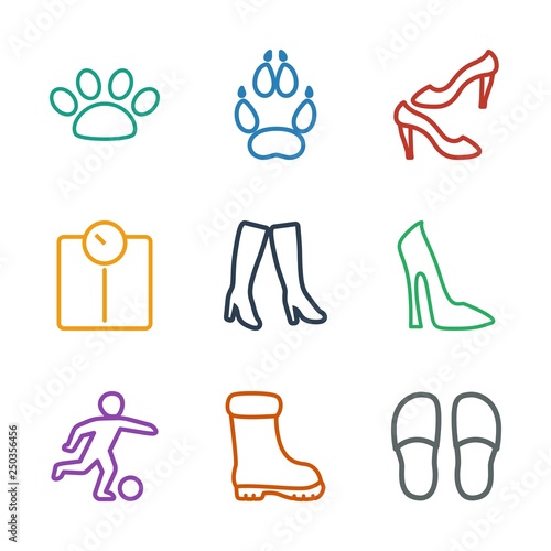 foot icons