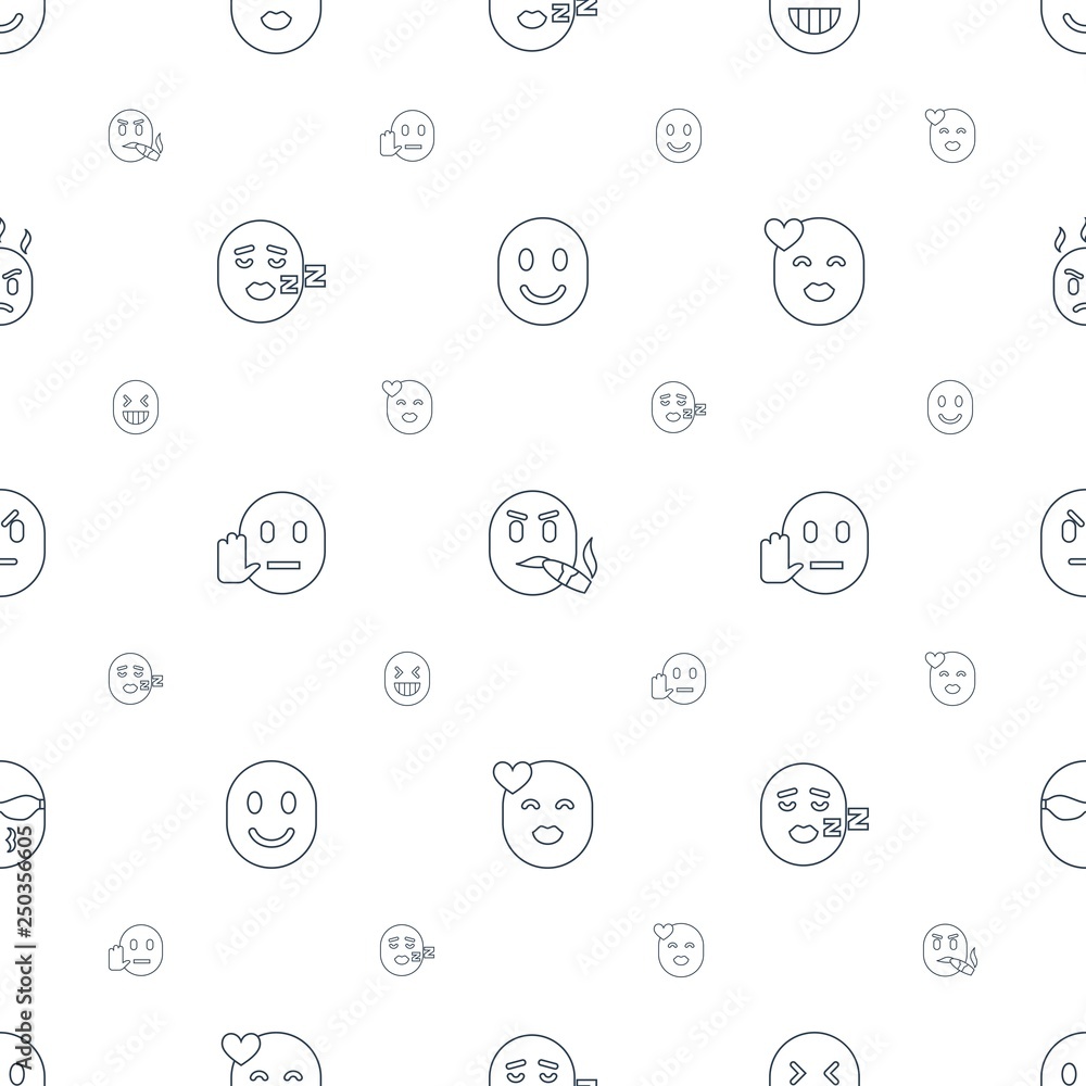 emoticon icons pattern seamless white background emoticon icons pattern seamless white background
