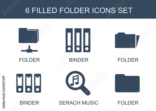 6 folder icons