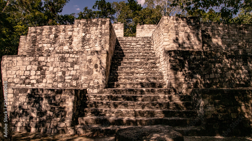 The ancient city of Calakmul. Interesting pyramids deep in the jungle