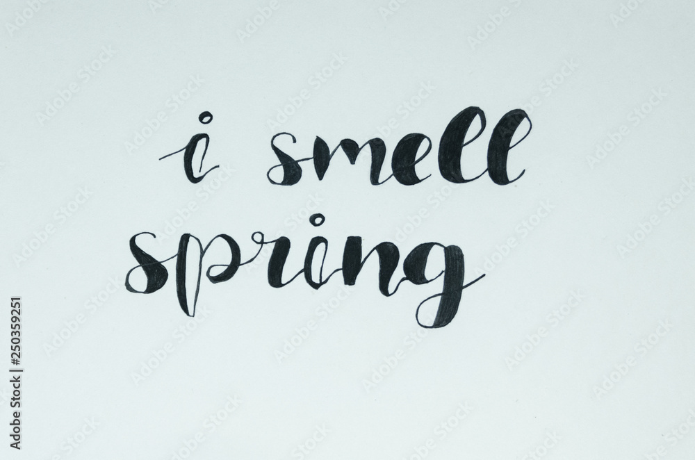 I smell spring I smell spring