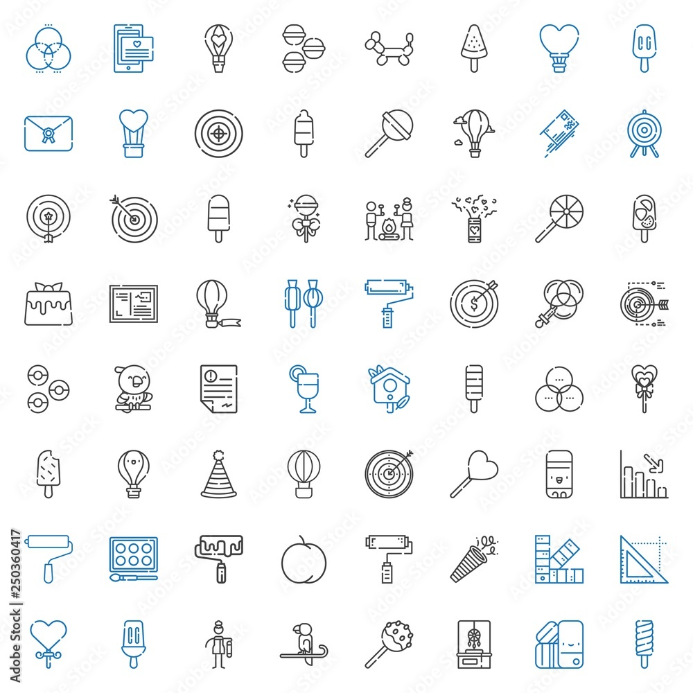 colorful icons set colorful icons set