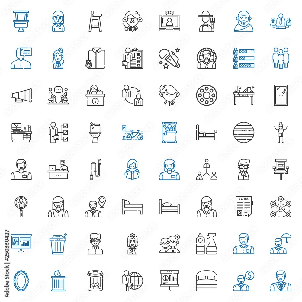 person icons set person icons set